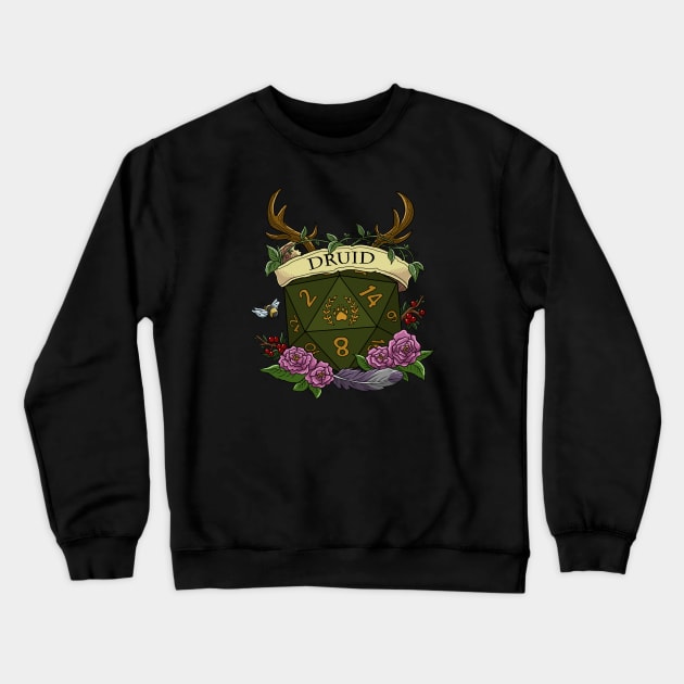 Dice Druid Crewneck Sweatshirt by Danielle_Mahaffey